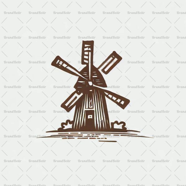 Rustikale Windmühle
